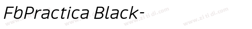 FbPractica Black字体转换